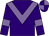 Purple, mauve chevron and armlets, quartered cap (Mrs Gwen Meacham)