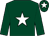 Dark green, white star and star on cap (Charles & Fiona Spiller)