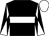 Black, white hoop, diabolo on sleeves, white cap (Millman Racing Club)