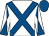 White, royal blue cross belts, diabolo on sleeves, royal blue cap (Kestonracingclub)