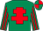 Emerald green, red cross of lorraine, striped sleeves, quartered cap (The High Flyers)
