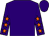 Purple, orange stars on sleeves (The Steel Yard London)