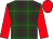 Mcintyre tartan, red sleeves and cap (Jonjo O'neill Racing Club)