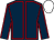 Dark blue, red seams, white cap (Sir Peter & Lady Gibbings)