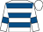 White & royal blue hoops, royal blue armlet, white cap (Class of '67 Racing Club)