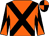 Orange, black cross sashes, diabolo on sleeves, quartered cap (Basin Bombers Syndicate)