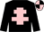 Black, pink cross of lorraine, quartered cap (Neill McCluskey)