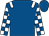 Royal blue, white epaulets, checked sleeves (John Nicholls Racing)
