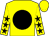 Yellow, black disc, yellow sleeves, black stars (Mrs C Djivanovic & Mr M Rose)