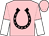 Pink, black horseshoe, pink and white halved slvs (Acclaimed Racing Stable And Bosso, M Robert)