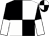 Black & white quarters, black & white halved slvs (Anualpe Stable)