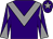Purple, grey chevron, diabolo on sleeves and star on cap (Miss N Jones)
