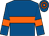 Royal blue, orange hoop and armlets, hooped cap (Tracey Bell & Caroline Lyons)