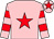 Pink, red star, hooped sleeves and star on cap (R & J Farnham,p Burns,s Gammond,f Stre)