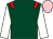 Dark green, red epaulets, white sleeves, pink cap (Mr N J McMullan)