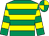 Emerald green, yellow hoops, quartered cap (Mr John P McManus)