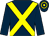 Dark blue, yellow cross belts, hooped cap (Mrs Bernice Cuthbert)