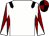 White, black epaulets, maroon and white diabolo on sleeves, black and maroon quartered cap (Valueracingclub Co Uk)