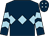 Dark blue, light blue triple diamond, chevrons on sleeves, dark blue cap, light blue diamonds (Mr & Mrs George Bhatti)
