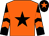Orange, black star, black and orange chevrons on sleeves, black cap, orange star (Mr Robert P Clarke)
