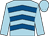 Light blue, royal blue chevrons, light blue sleeves and cap (Decimus Racing I)
