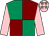 Emerald green and maroon (quartered), pink sleeves, pink cap, light green stars (Miss Mandie Fletcher)