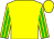 Yellow, green striped sleeves, yellow cap (Mr Seamus Mullins)