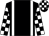 Black, white braces, checked sleeves and cap (The Hamptons Racing Partnership)