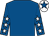 Royal blue, white stars on sleeves, white cap, royal blue star (A Spiller)