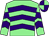 Light green & purple chevrons, quartered cap (G Bryce)