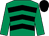 EMERALD GREEN & BLACK CHEVRONS, emerald green sleeves, black cap (Paul Rooney)