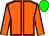 Orange, brown seams, green cap (James McAuley)