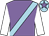Mauve, light blue sash, white sleeves, light blue cap, mauve star (C Acheson)