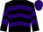 Black & purple chevrons, purple cap (Seamus McGrath)