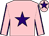 Pink, purple star, purple seams on sleeves, purple star on cap (Anthony McCann)