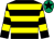 Black & yellow hoops, emerald green cap, black star (R Donohoe)