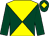 Dark green & yellow diabolo, dark green sleeves, yellow diamond on cap (Stephen Luddy & Gerry Monaghan)