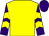 Yellow, purple and yellow chevrons on sleeves, purple cap (Northern Marking Ltd & Partner)