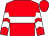 Red, white hoop, chevrons on sleeves (Mr And Mrs Paul Chapman)