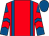 Red, royal blue braces, royal blue and red chevrons on sleeves, royal blue cap (Pdr Properties)