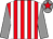 Red and white stripes, grey sleeves, grey cap, red star (Mr J A Swinburne & Mrs Ruth A Carr)