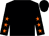 Black, orange stars on sleeves (Mr Martin Smith)