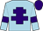 Light blue, purple cross of lorraine, armlets and cap (Mr Paul K Spencer)