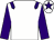 White, purple epaulets, sleeves and star on cap (Mr Layton T Cheshire)