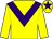 Yellow, purple chevron and star on cap (The Fitz Well Songsters)