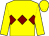 Yellow, maroon triple diamond (The Goodies & The Tricksters)