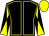 Black, yellow seams, diabolo on sleeves, yellow cap (Whites Property Limited)