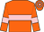 Orange, pink hoop and armlets, hooped cap (Mrs Mary-ann Middleton)