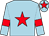 Light blue, red star, armlets and star on cap (Normans, Ramsay, Tufnell & Bishop)