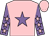 Pink, mauve star, mauve sleeves, pink stars and cap (The Megsons)